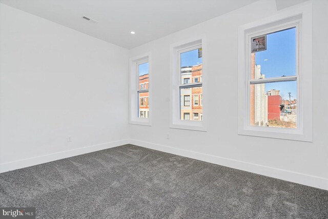 view of carpeted empty room