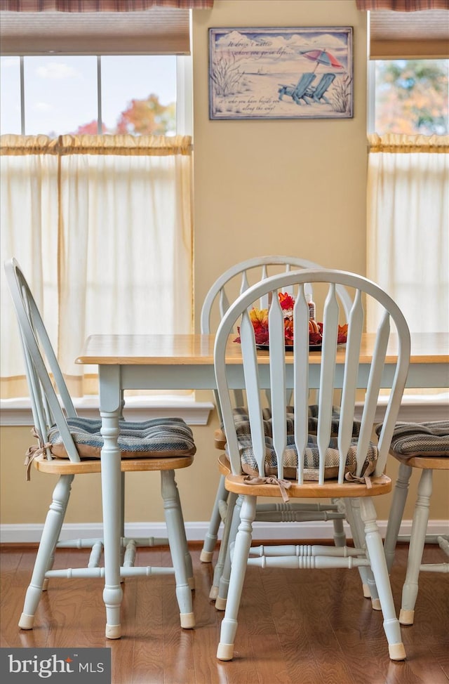 view of dining room