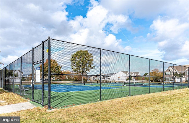 view of tennis court