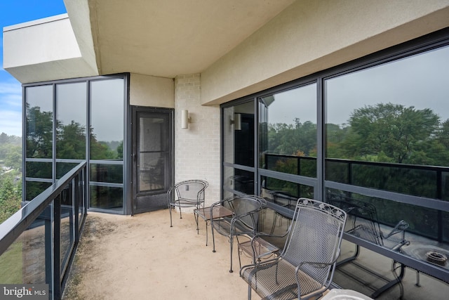 view of balcony