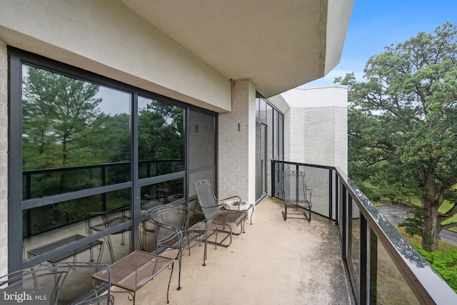 view of balcony