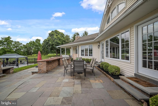 view of patio / terrace featuring area for grilling