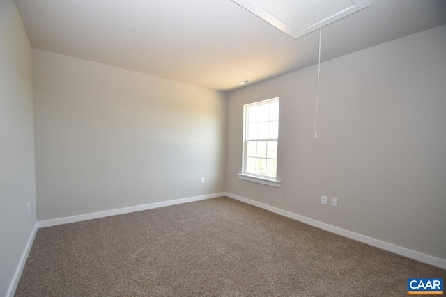 view of carpeted empty room