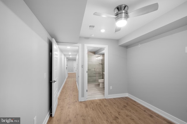 interior space featuring light hardwood / wood-style flooring