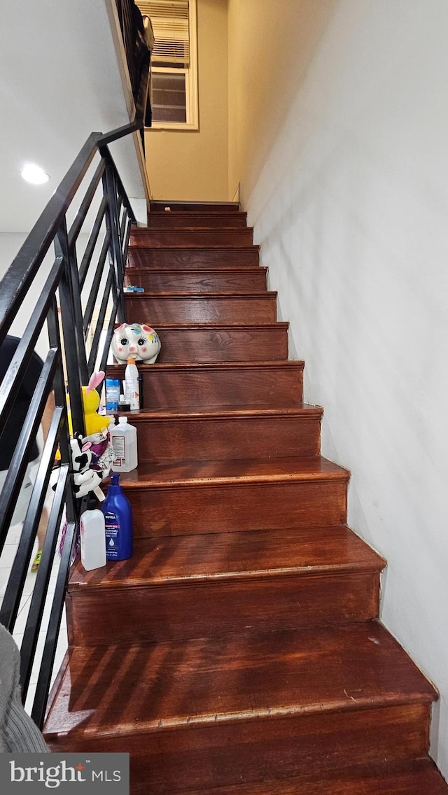 view of stairs