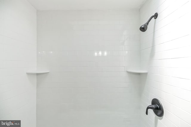 room details featuring tiled shower