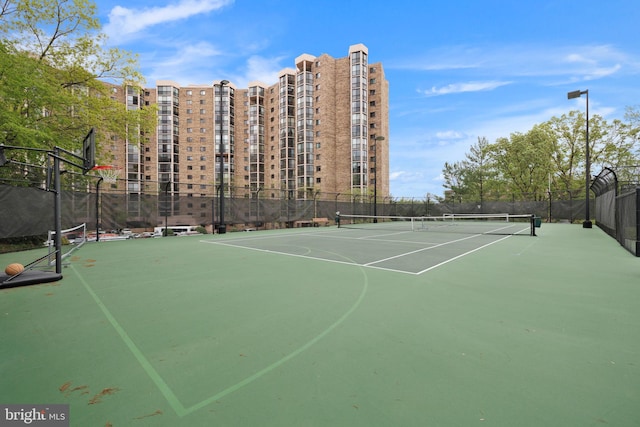 view of sport court