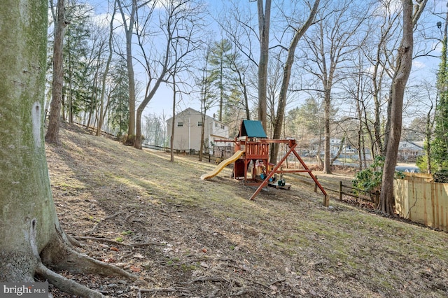 view of play area