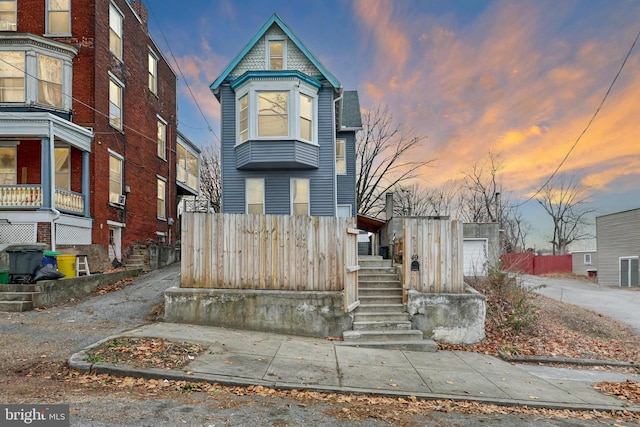 view of victorian home