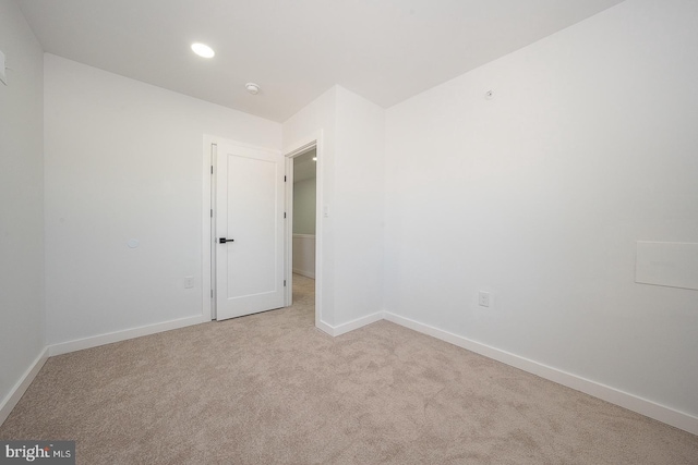 view of carpeted empty room