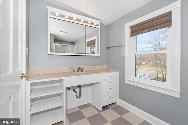 bathroom featuring vanity