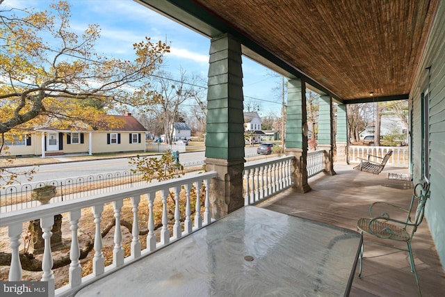 balcony with a porch