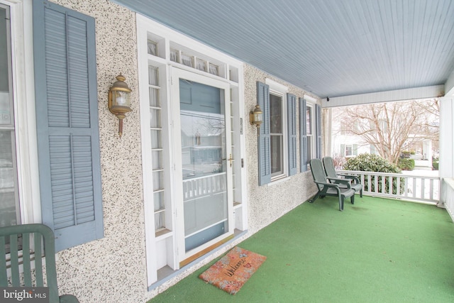 view of patio / terrace with a porch