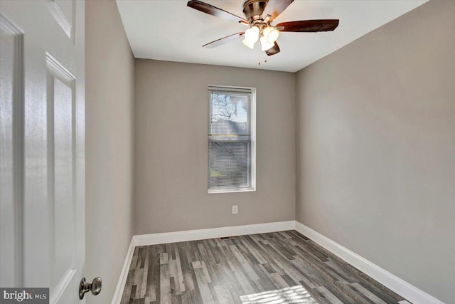 empty room with wood-type flooring