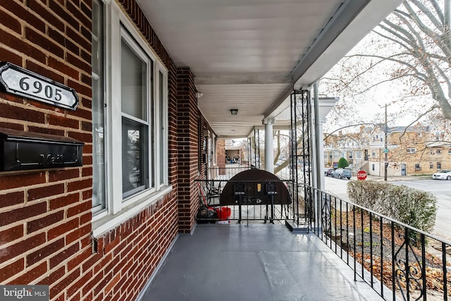 view of balcony