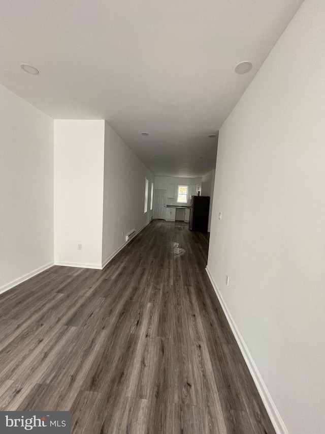 interior space featuring dark hardwood / wood-style floors