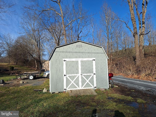 view of outdoor structure