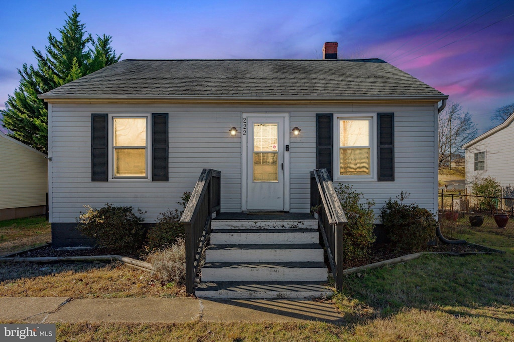 view of bungalow