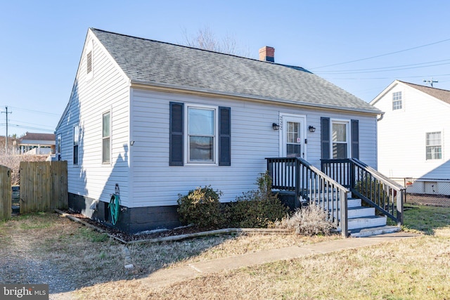 view of bungalow-style house