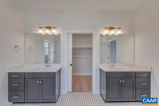 bathroom with vanity