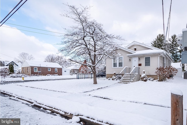 view of front of home