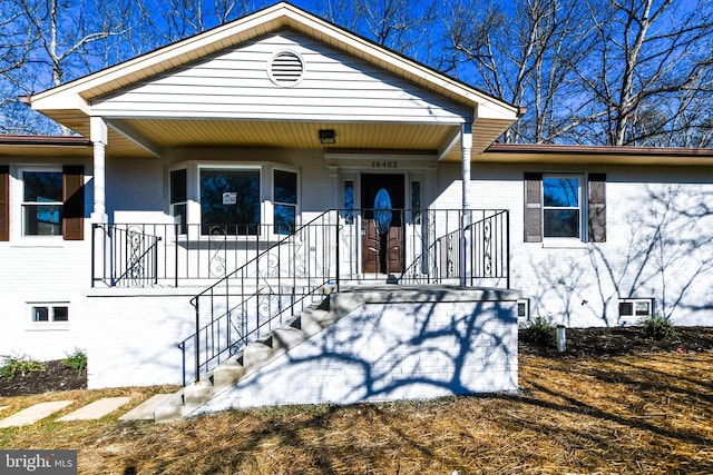 bungalow-style home with a porch