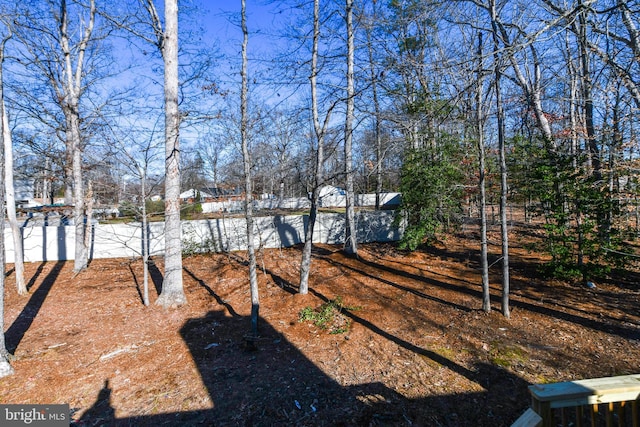 view of snowy yard