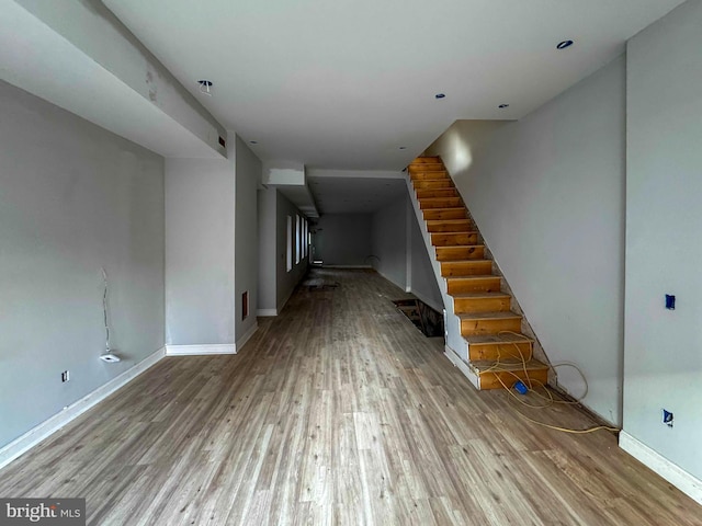 interior space featuring light hardwood / wood-style flooring