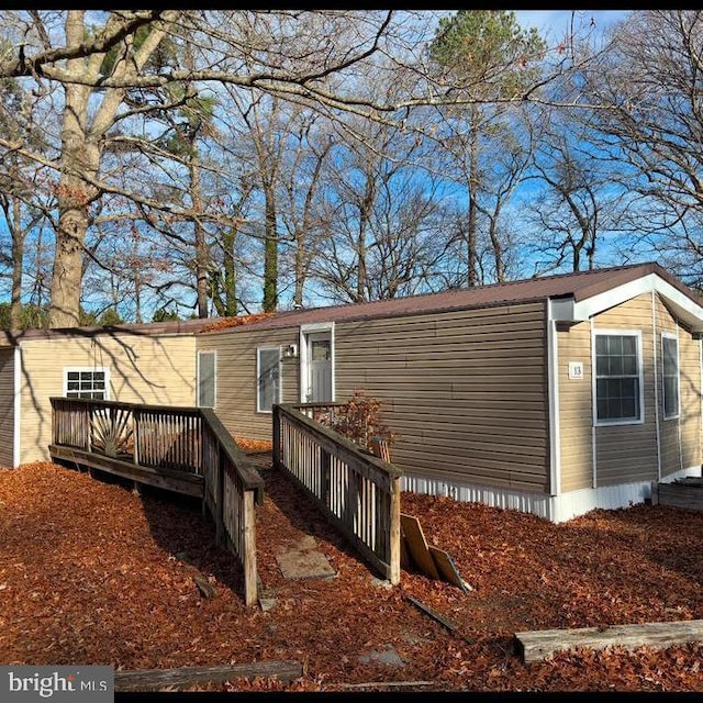 view of rear view of property