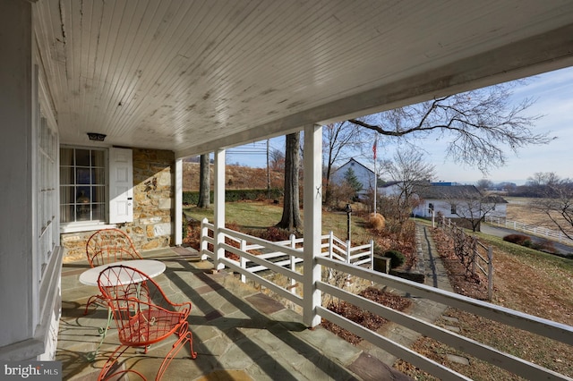 view of patio / terrace featuring a porch