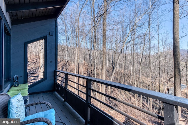 view of balcony