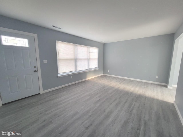 entryway featuring hardwood / wood-style floors