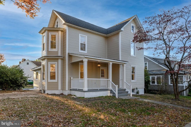 view of front of house with a porch