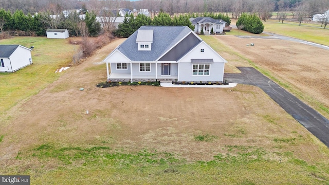 view of front of house with covered porch