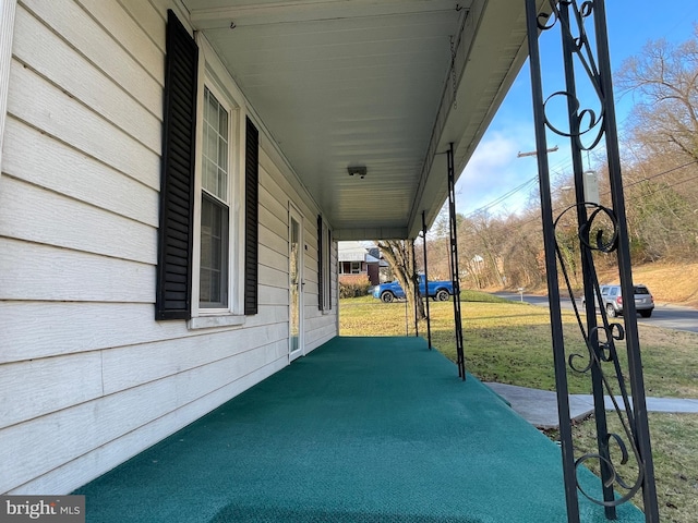 view of patio / terrace featuring covered porch