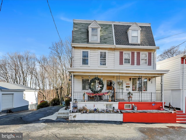 view of front of home with a porch