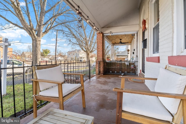 balcony with a porch