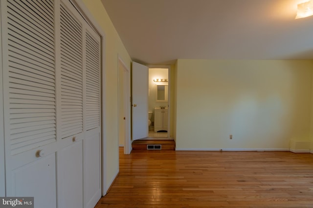 hallway featuring light hardwood / wood-style floors