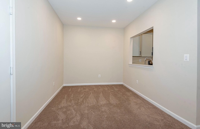 view of carpeted empty room