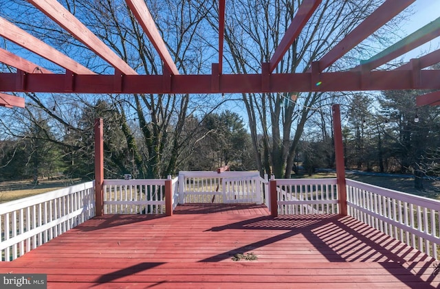 view of wooden terrace