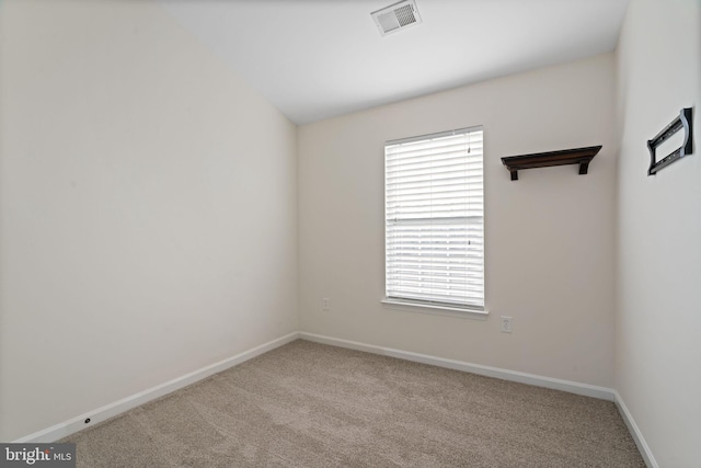 empty room with light carpet