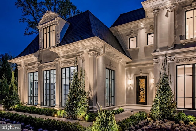 exterior space featuring french doors