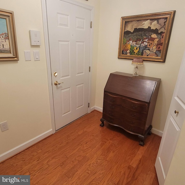 interior space featuring hardwood / wood-style flooring