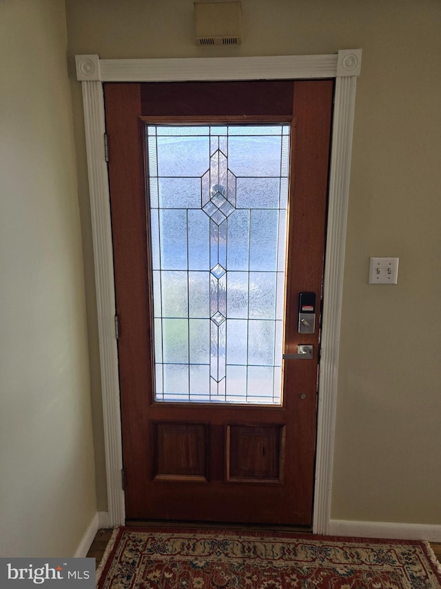 view of entrance foyer