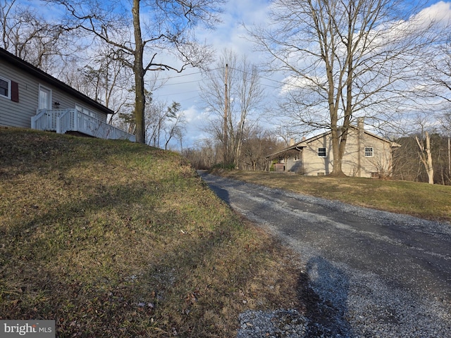 view of road