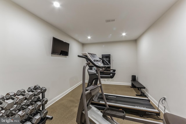 view of workout room