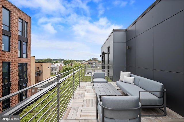 balcony with an outdoor living space