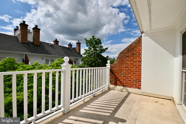 view of balcony