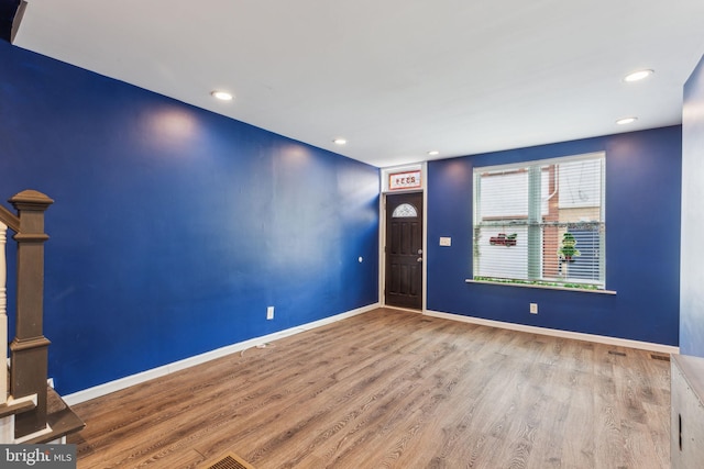 interior space with wood-type flooring