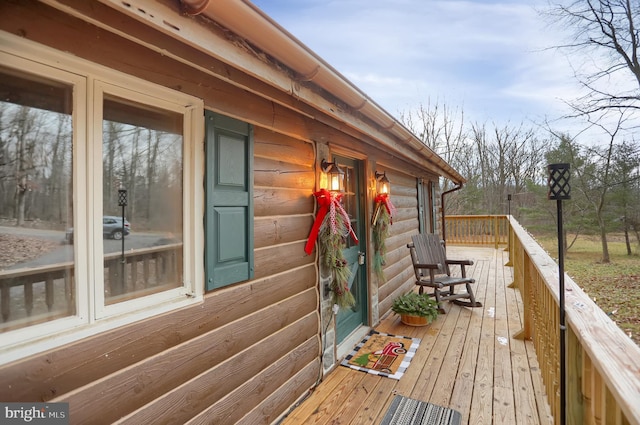 view of wooden terrace